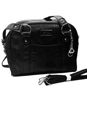 Bella Russo NEW Black Satchel Shoulder & Crossbody Bag Organizer Tote NEW